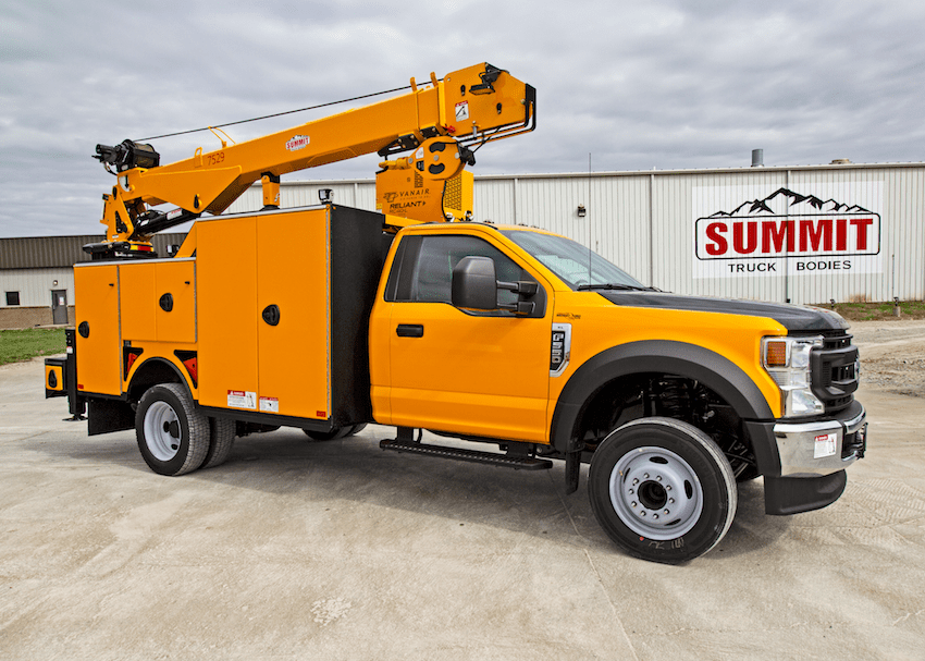 custom pain service truck with custom storage