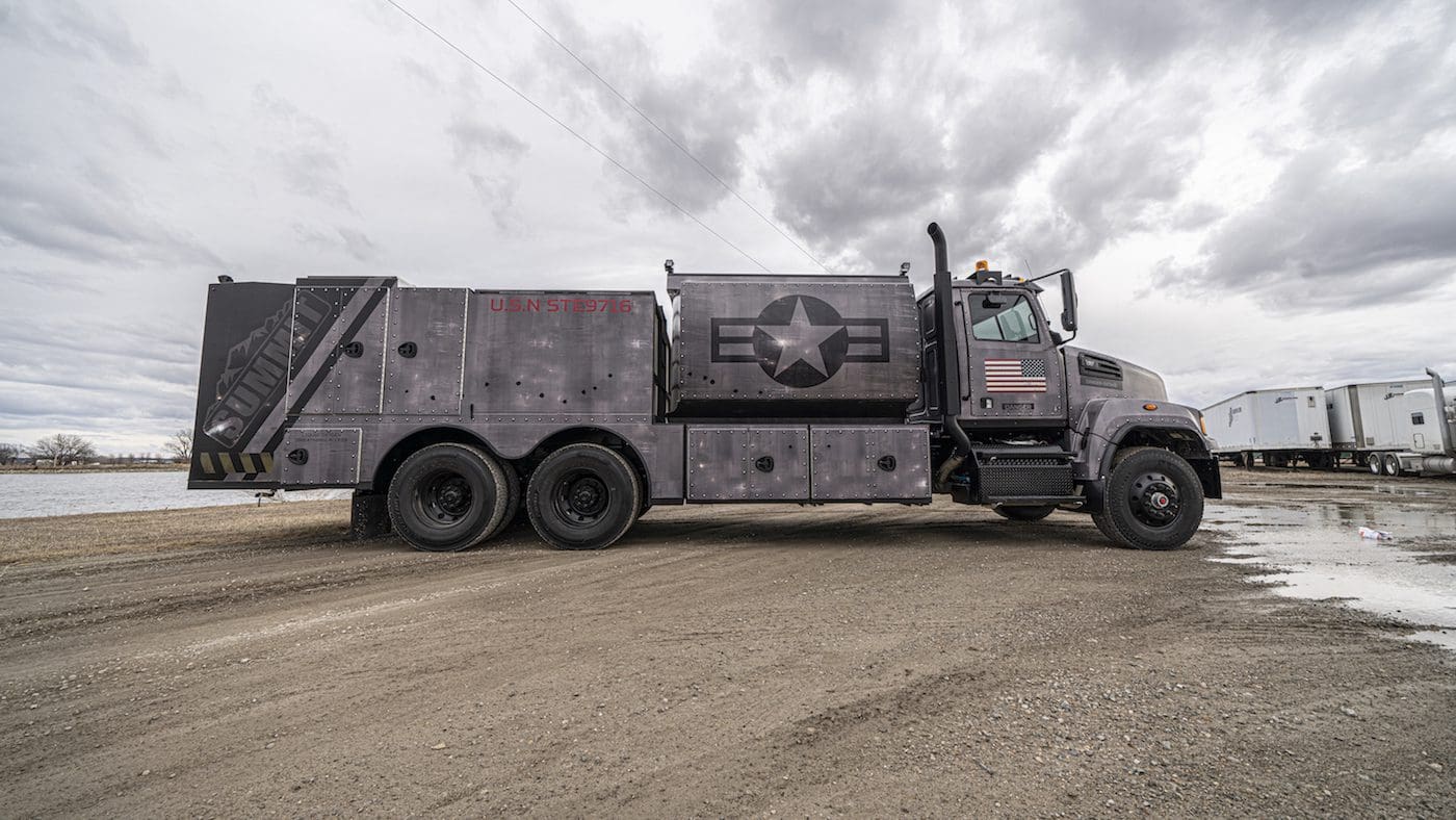 custom fuel and lube truck