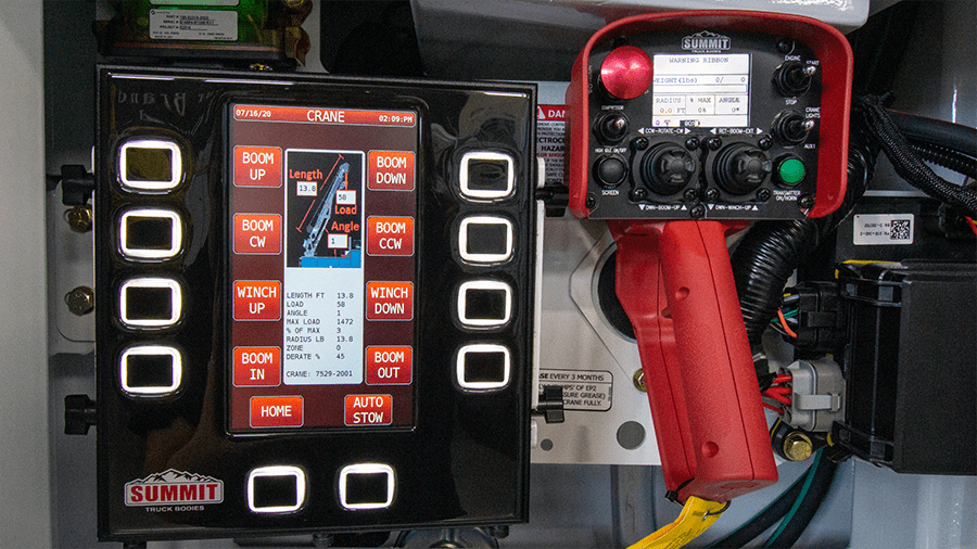 summit ASE cranes controls system with LMI data