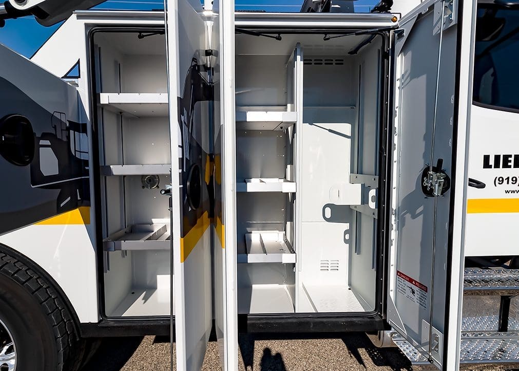Torch storage compartment